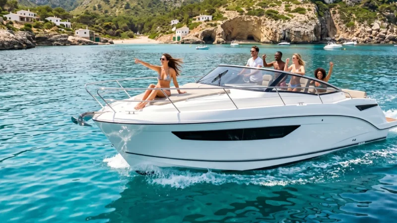 Amigos disfrutando del alquiler de barcos con SamBoat en verano