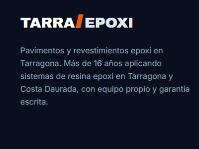 Tarraepoxi Epoxi Tarragona